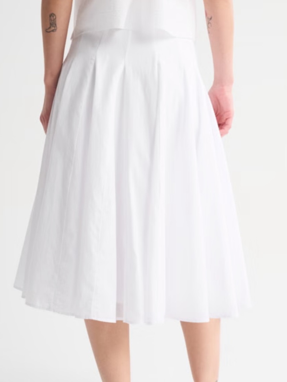 Abercrombie & Fitch 100% Cotton Godet Midi Skirt - Picture 2 of 12
